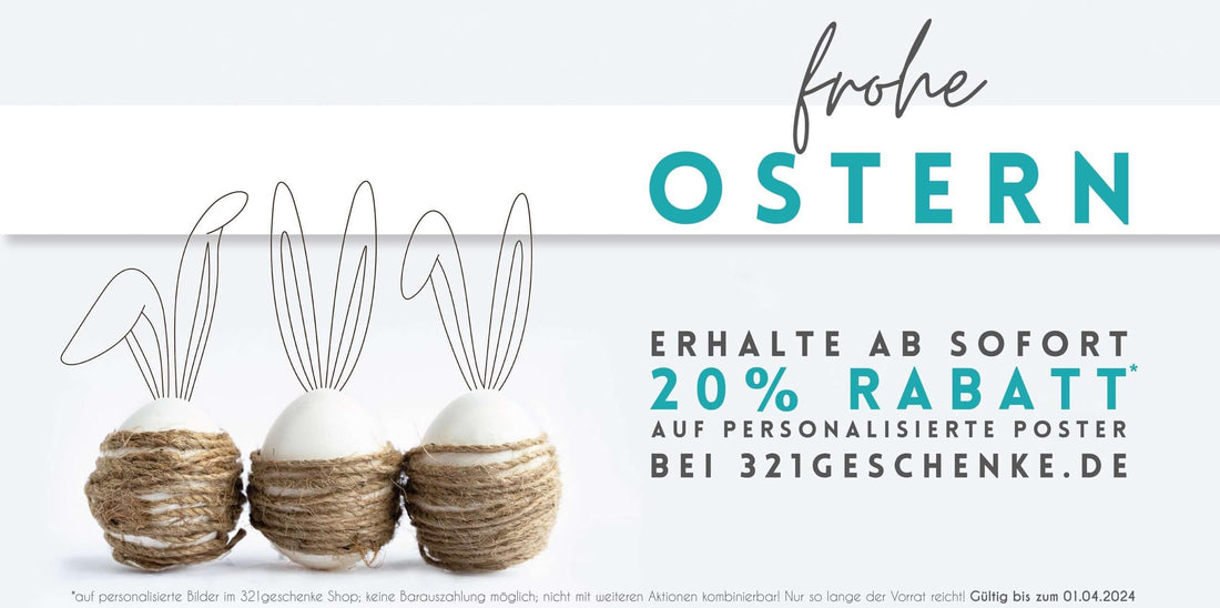 đ°Ostern steht vor der TĂŒr â personalisiere deine Ostergeschenke!, Copyright: 321geschenke.de