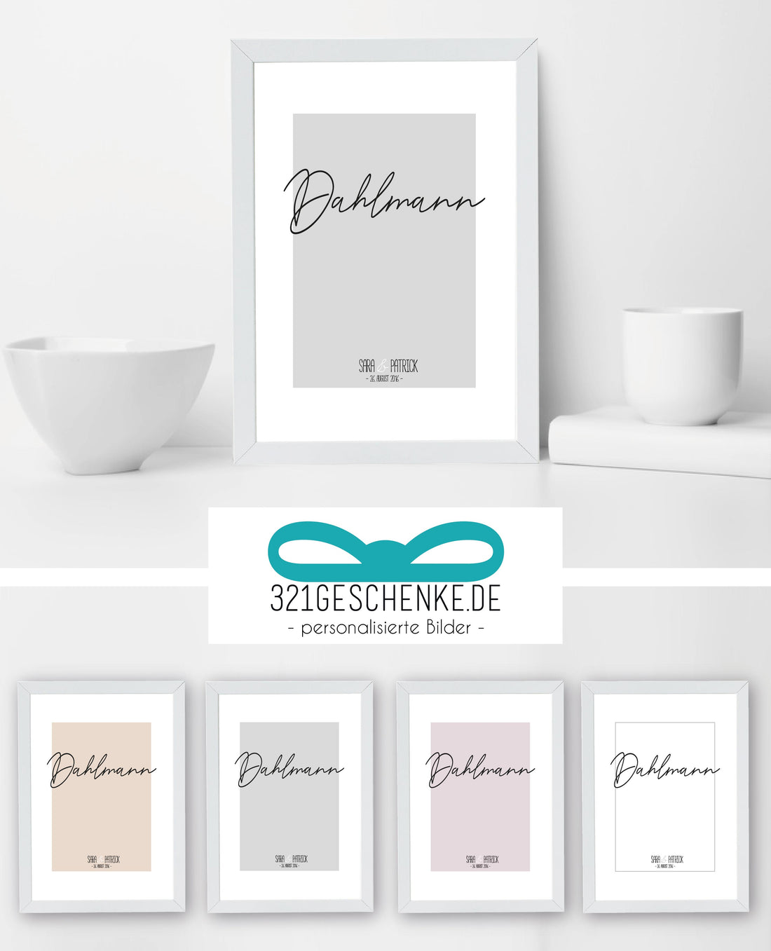 Unsere neuen Poster mit eurem gemeinsamen Nachnamen ❤