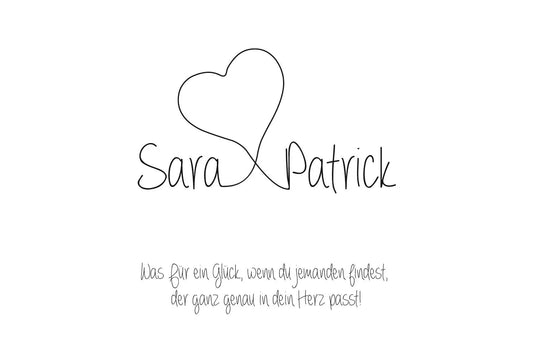 Geschenk zur Hochzeit, jetzt auch in anderen Größen, Wir haben für euch unser beliebtes Bild “Herz mit Namen” nun auch in anderen Größen (A4, mit und ohne Rahmen) im Angebot:, Copyright: 321geschenke.de