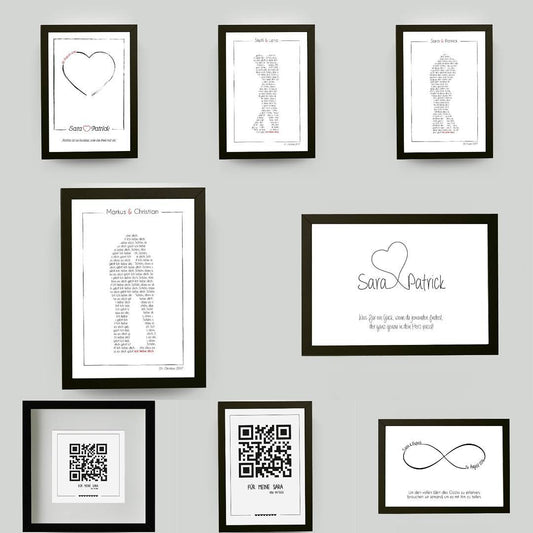 ***Jetzt auch mit schwarzen Bilderrahmen!***