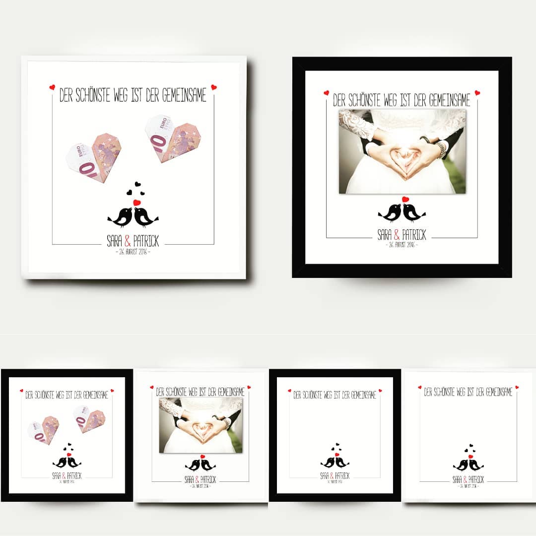 Geldgeschenk zur Hochzeit für das Brautpaar