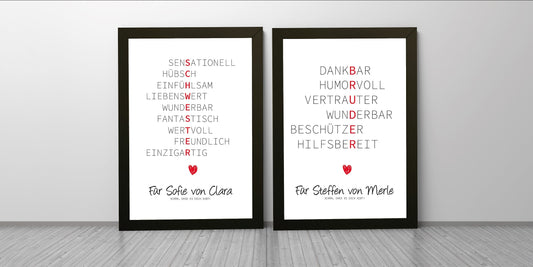 Unsere neuen Geschwister-Poster, Entdecke jetzt unsere beiden neuen Poster für deinen Bruder / deine Schwester!, Copyright: 321geschenke.de