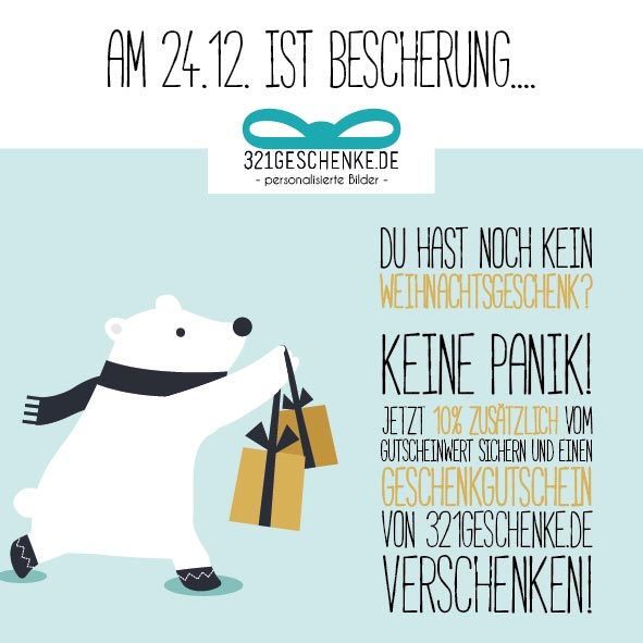 Am 24.12. ist Bescherung….
