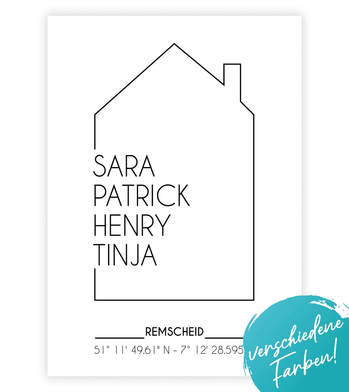 Personalisiertes Bild “UNSER HAUS”