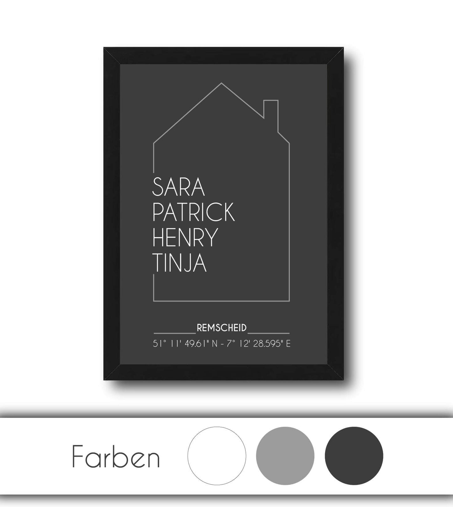 Personalisiertes Bild “UNSER HAUS”