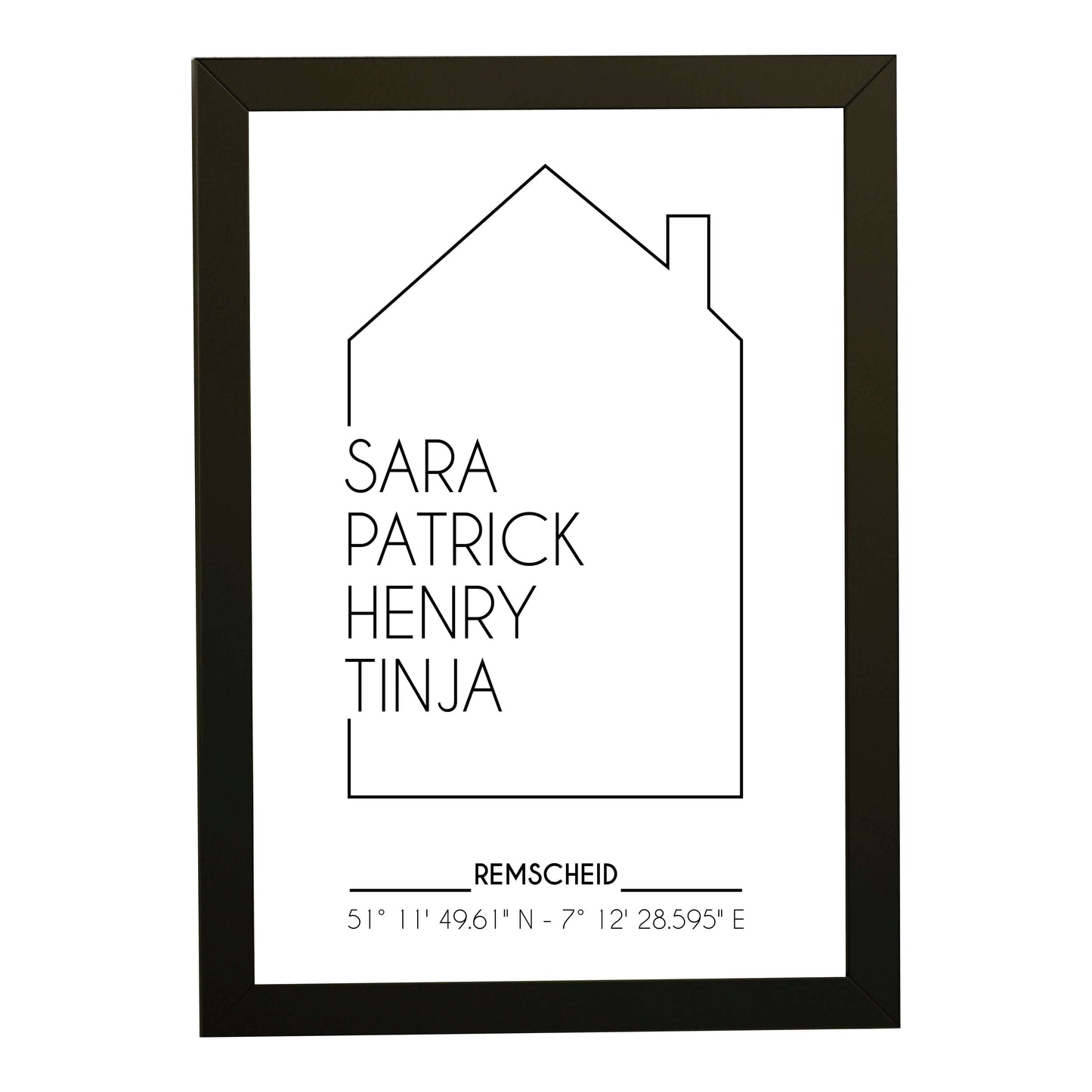 Personalisiertes Bild “UNSER HAUS”