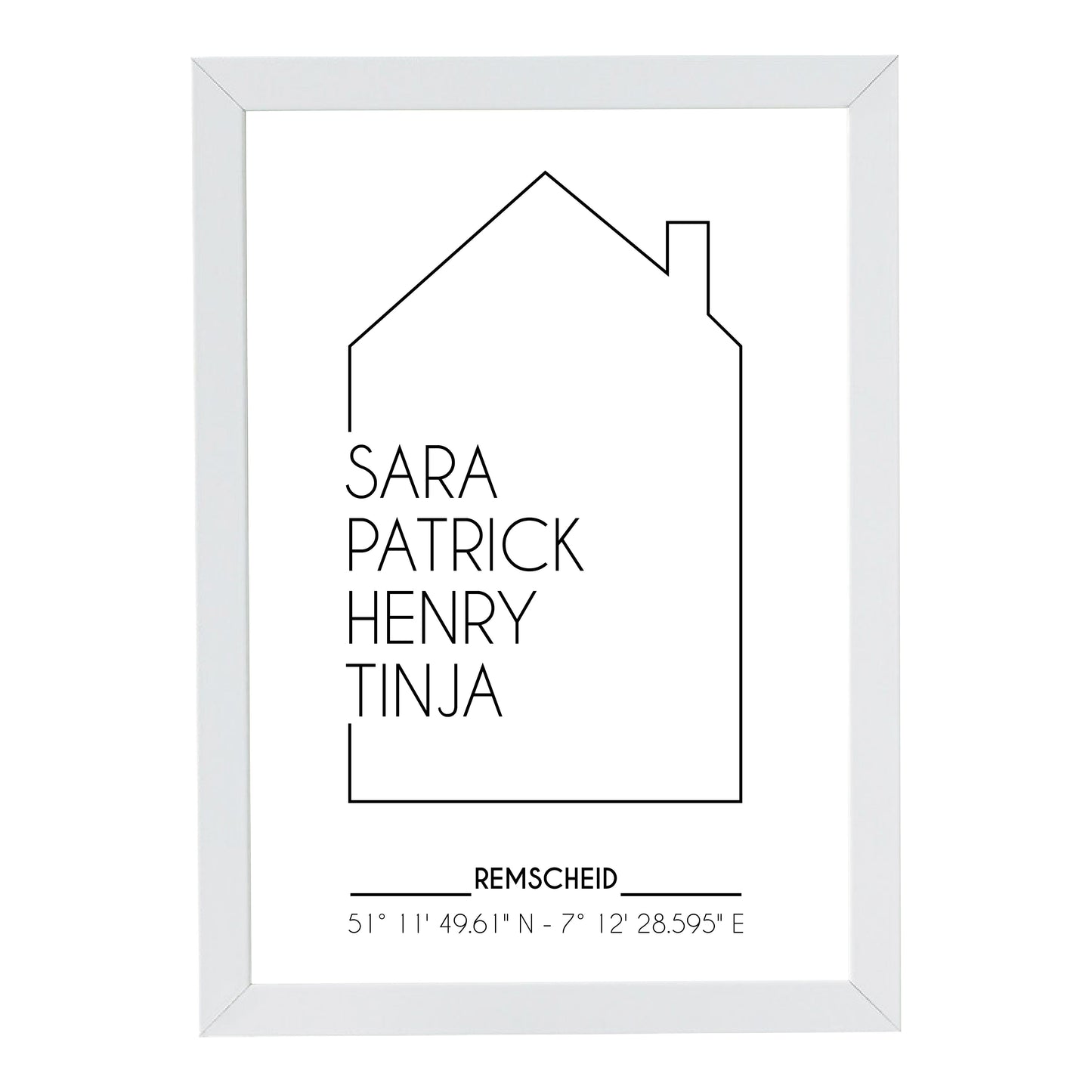Personalisiertes Bild “UNSER HAUS”
