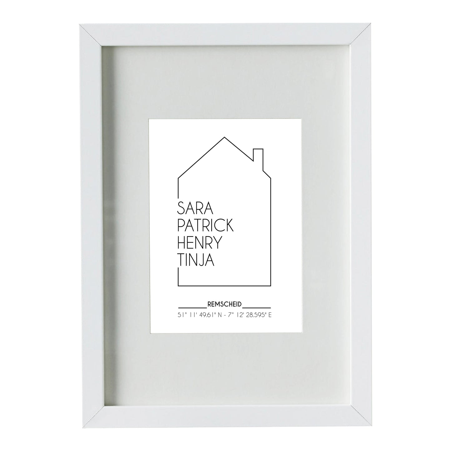 Personalisiertes Bild “UNSER HAUS”