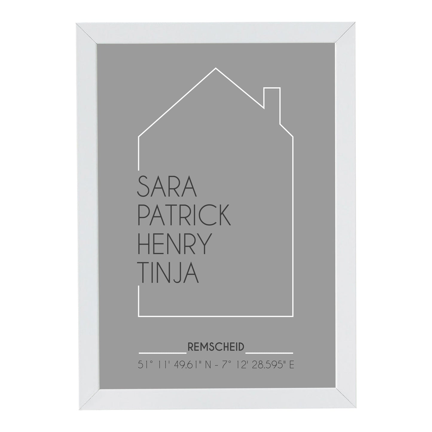 Personalisiertes Bild “UNSER HAUS”