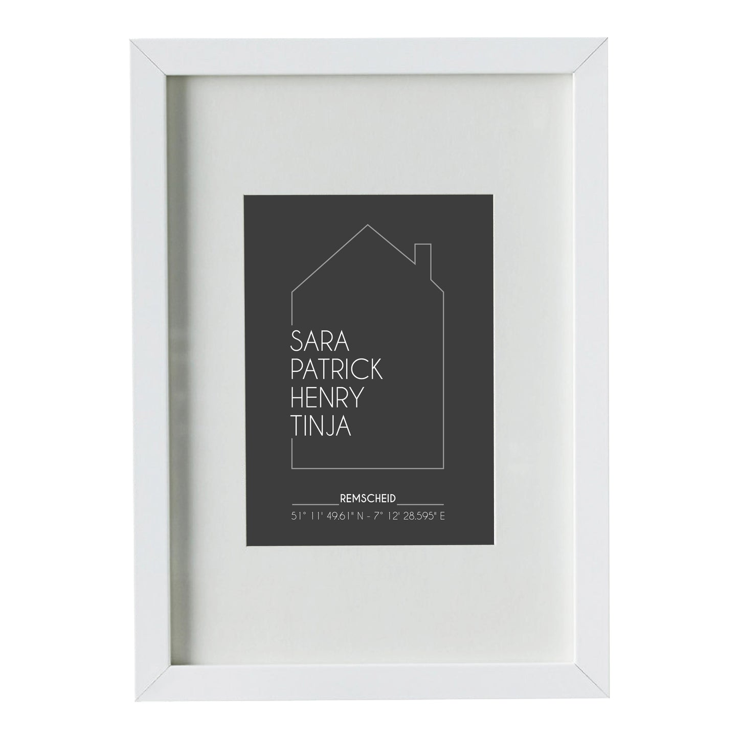 Personalisiertes Bild “UNSER HAUS”
