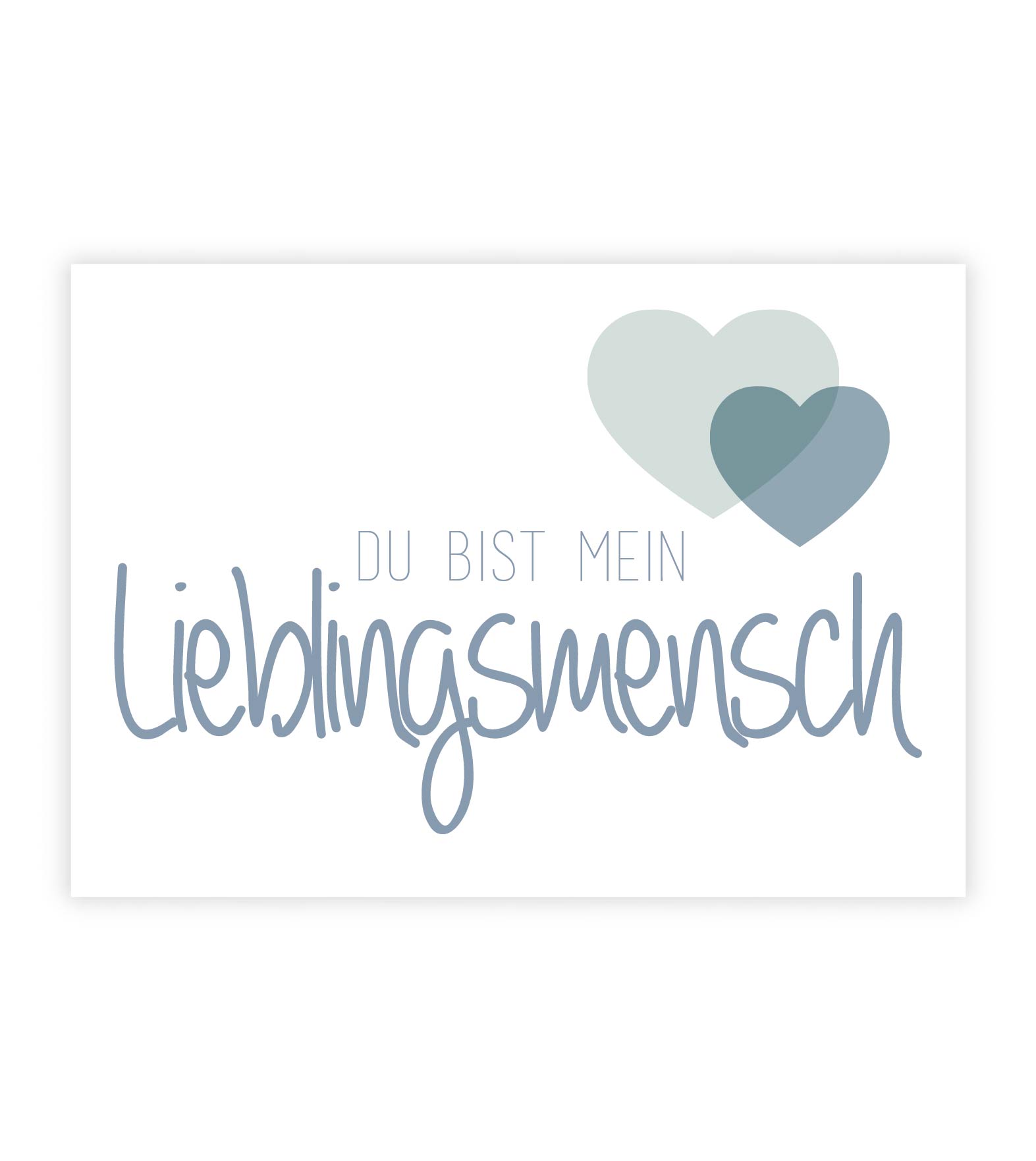 Personalisiertes Bild "Lieblingsmensch", Bildfarbe: Blau, Bildgröße: 13x18cm, DIN A4, DIN A3, Bilderrahmen: Ohne Bilderrahmen, Copyright: 321geschenke.de
