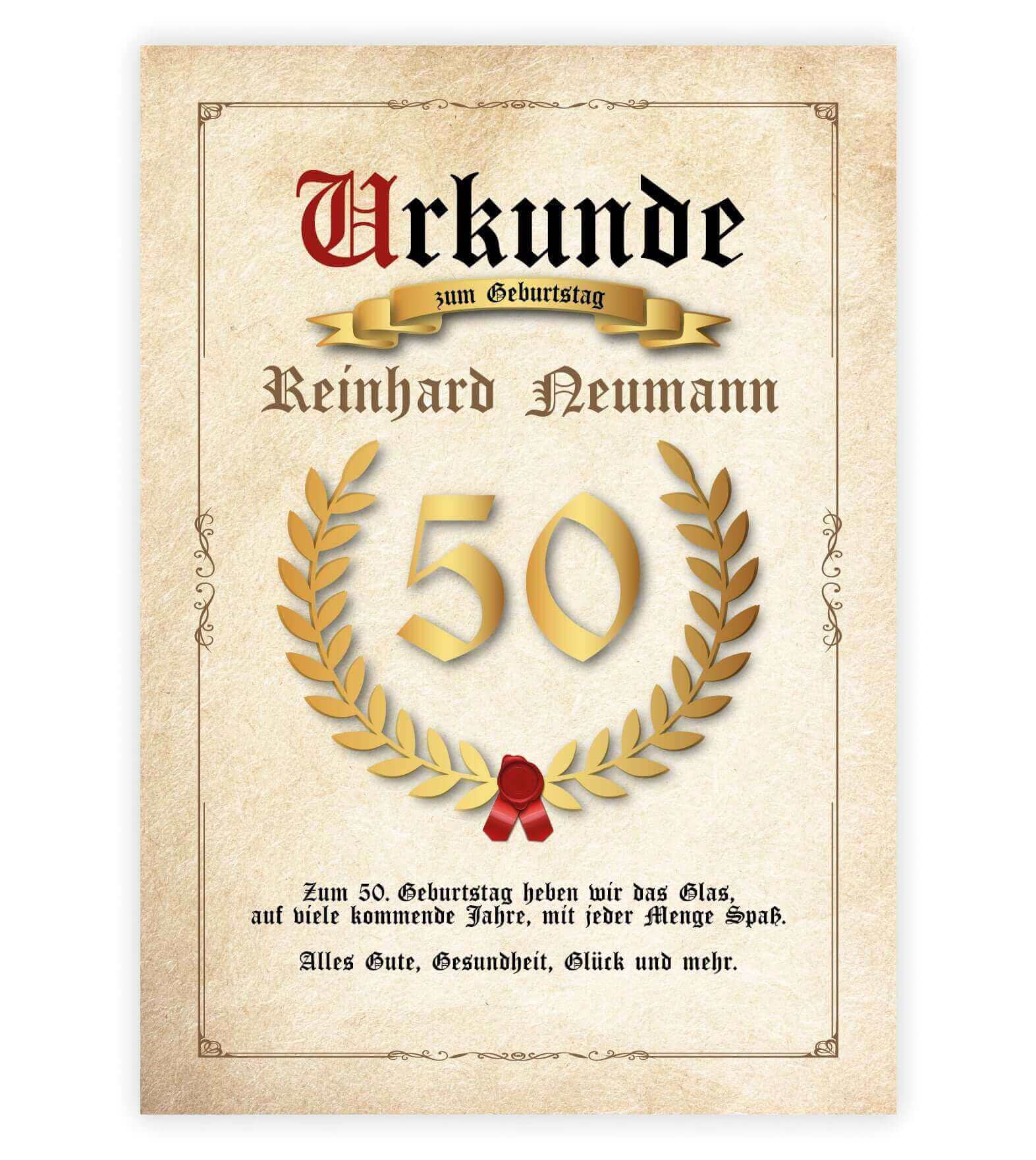 Personalisierte "Urkunde" mit Jahreszahl, Bildgröße: 13x18cm, DIN A4, DIN A3, Bilderrahmen: Ohne Bilderrahmen, Bilderrahmen weiß, Bilderrahmen schwarz, Bilderrahmen weiß mit Passepartout, Bilderrahmen schwarz mit Passepartout, Copyright: 321geschenke.de