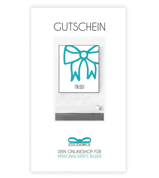 Geschenkgutschein vorne Übersicht, Copyright: 321geschenke.de