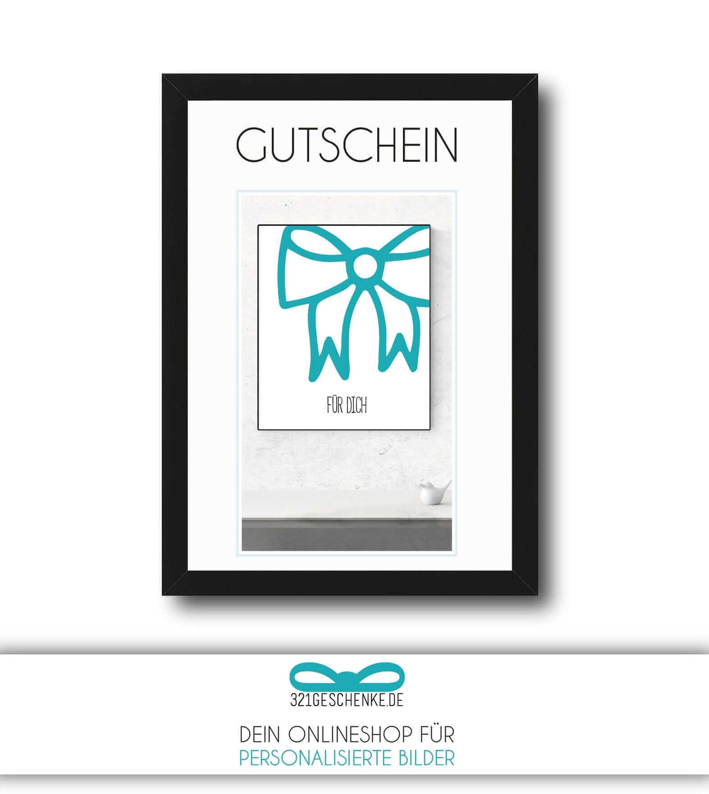 Geschenkgutschein vorne Übersicht, Copyright: 321geschenke.de