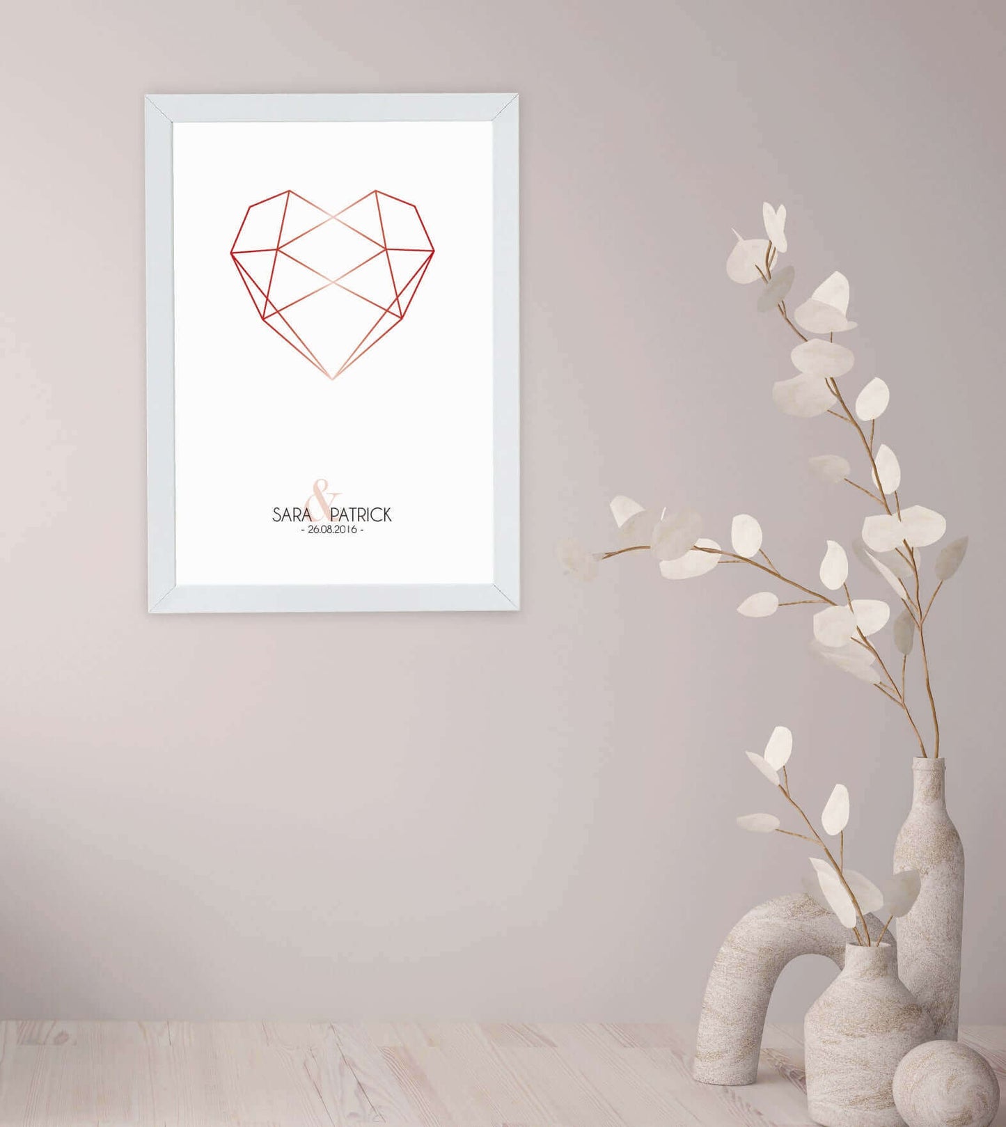 Anwendungsbild_Personalisiertes Bild “Diamant”, Bildfarbe: Gold, Grau, Rot, Bildgröße: 13x18cm, DIN A4, DIN A3, Bilderrahmen: Ohne Bilderrahmen, Bilderrahmen weiß ohne Passepartout, Bilderrahmen schwarz ohne Passepartout, Bilderrahmen weiß mit Passepartout, Bilderrahmen schwarz mit Passepartout, Copyright: 321geschenke.de