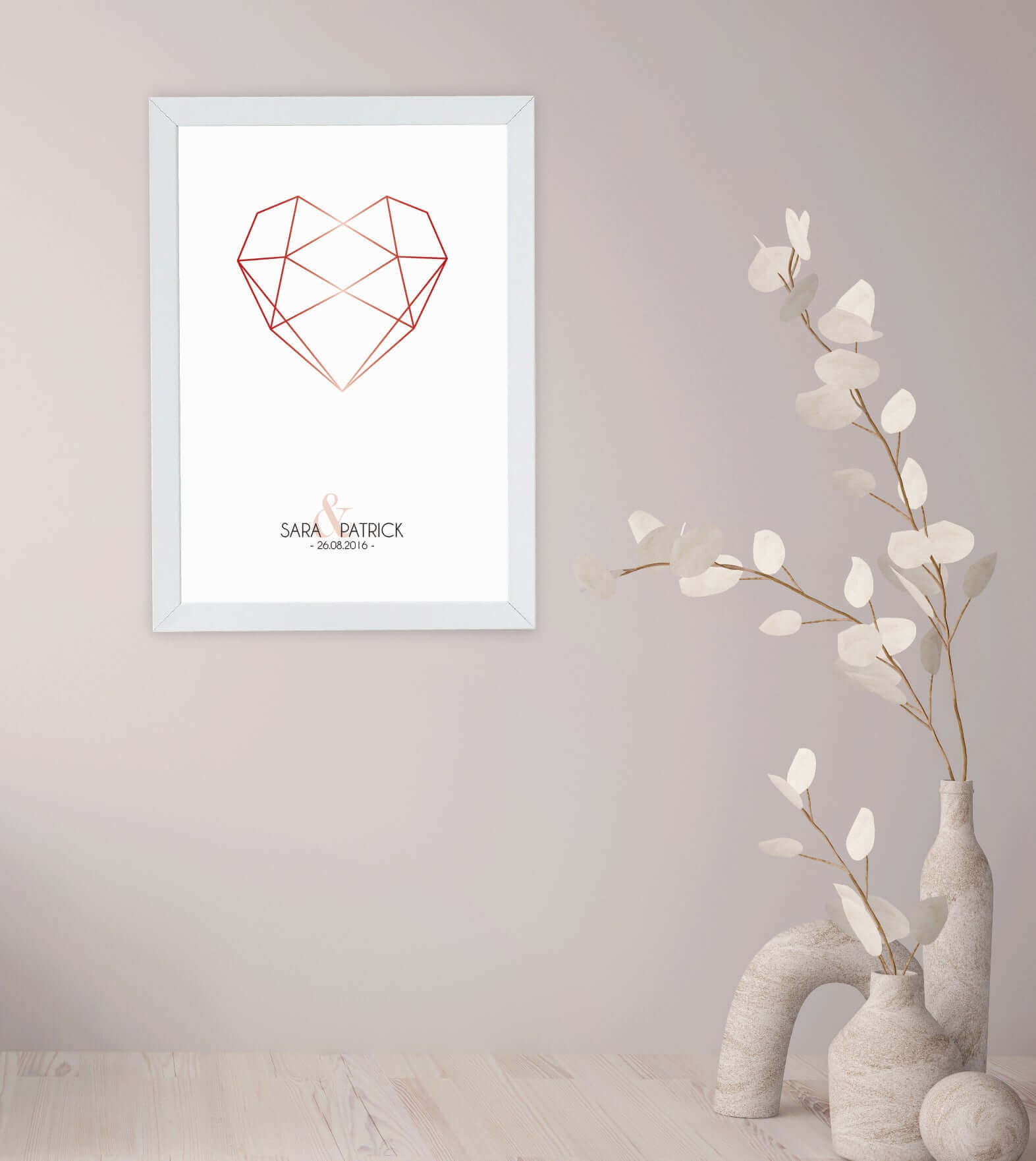 Anwendungsbild_Personalisiertes Bild “Diamant”, Bildfarbe: Gold, Grau, Rot, Bildgröße: 13x18cm, DIN A4, DIN A3, Bilderrahmen: Ohne Bilderrahmen, Bilderrahmen weiß ohne Passepartout, Bilderrahmen schwarz ohne Passepartout, Bilderrahmen weiß mit Passepartout, Bilderrahmen schwarz mit Passepartout, Copyright: 321geschenke.de