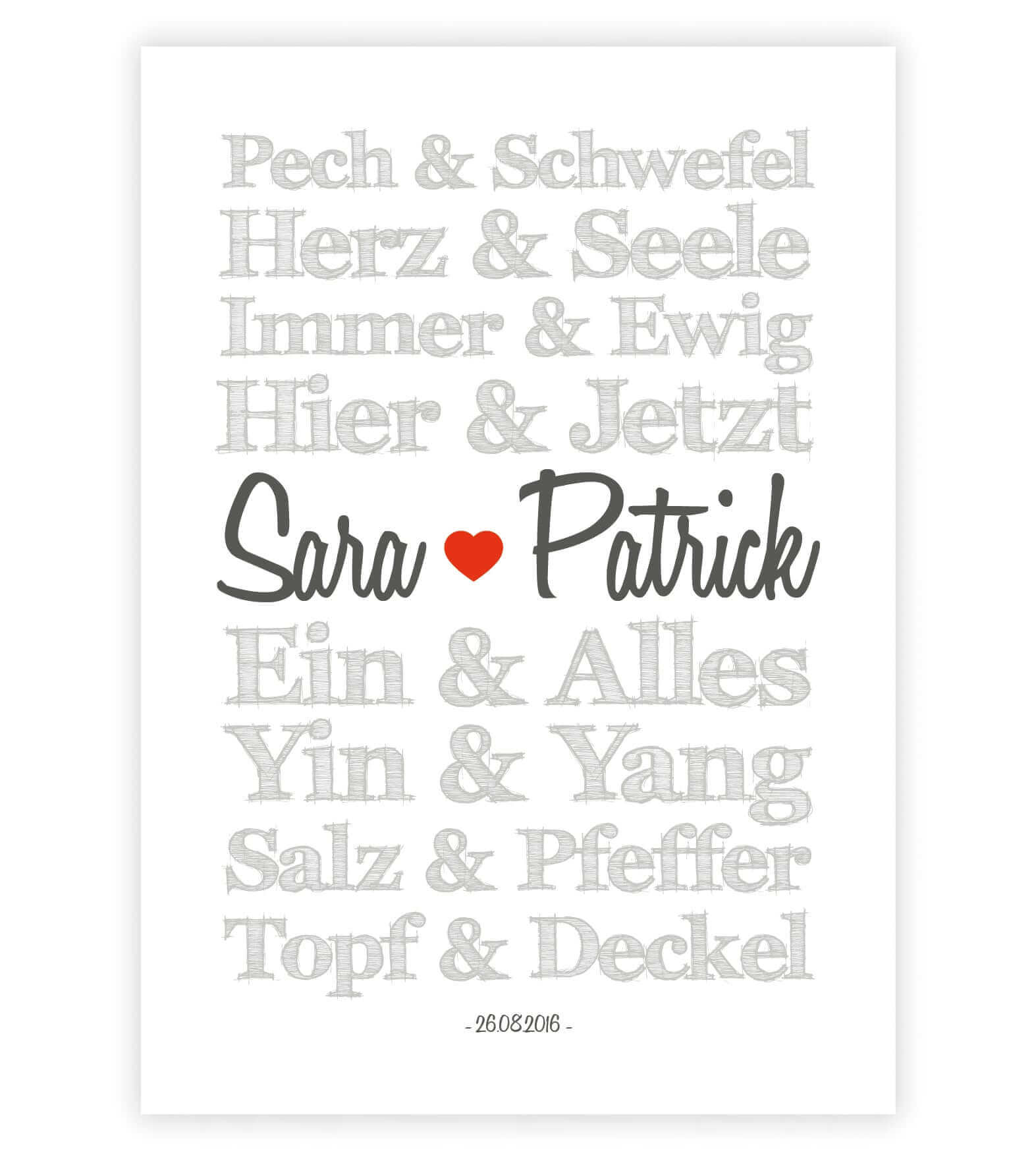 Personalisiertes Bild “TRAUMPAARE – Herz und Seele”, Bildgröße: 13x18cm, DIN A4, DIN A3, Bilderrahmen: Ohne Bilderrahmen, Bilderrahmen weiß ohne Passepartout, Bilderrahmen schwarz ohne Passepartout, Bilderrahmen weiß mit Passepartout, Bilderrahmen schwarz mit Passepartout, ,Copyright: 321geschenke.de