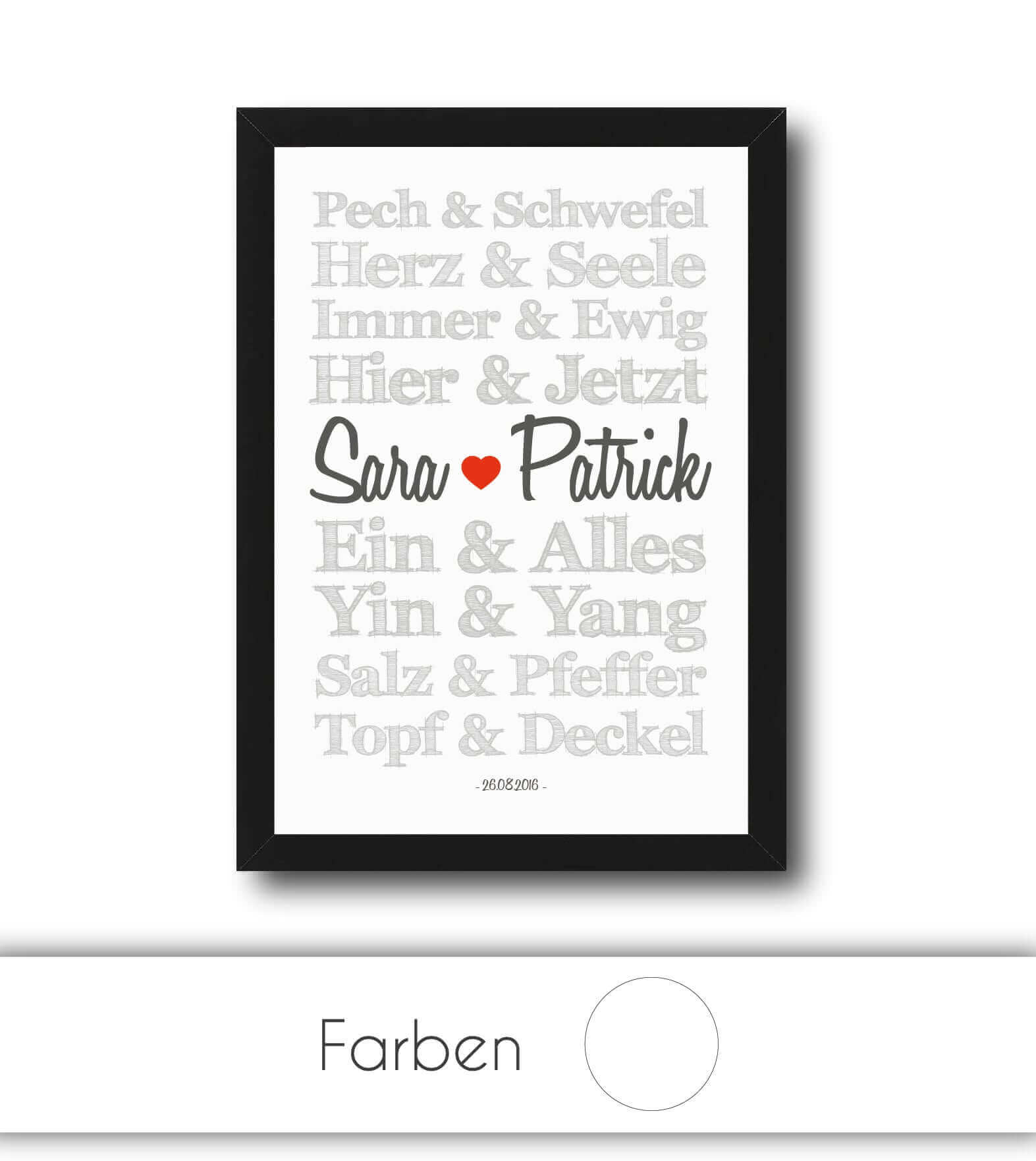 Personalisiertes Bild “TRAUMPAARE – Herz und Seele”, Bildgröße: 13x18cm, DIN A4, DIN A3, Bilderrahmen: Ohne Bilderrahmen, Bilderrahmen weiß ohne Passepartout, Bilderrahmen schwarz ohne Passepartout, Bilderrahmen weiß mit Passepartout, Bilderrahmen schwarz mit Passepartout, ,Copyright: 321geschenke.de