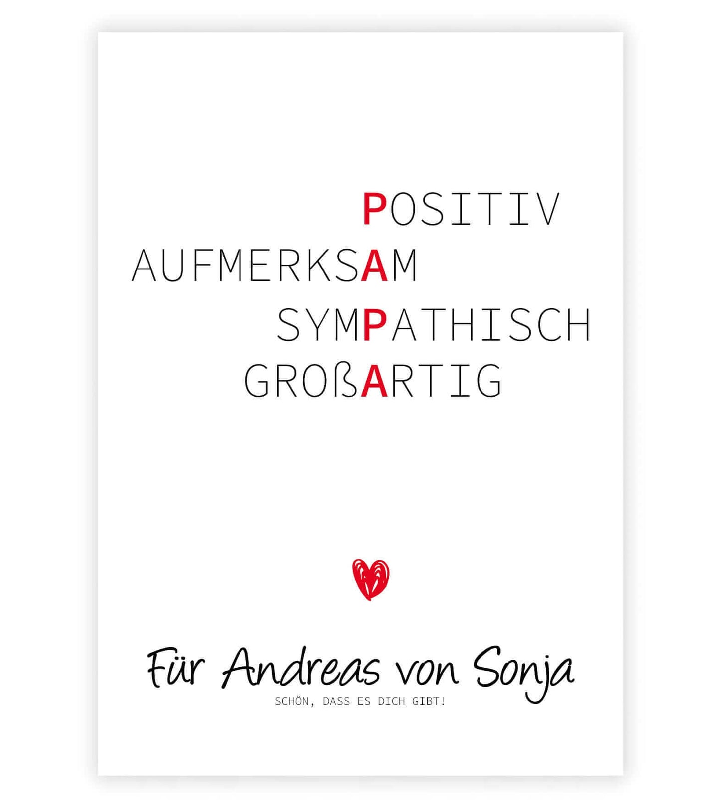 Personalisiertes Bild “Wörterposter PAPA”, Bildgröße: 13x18cm, DIN A4, DIN A3, Bilderrahmen: Ohne Bilderrahmen, Copyright: 321geschenke.de