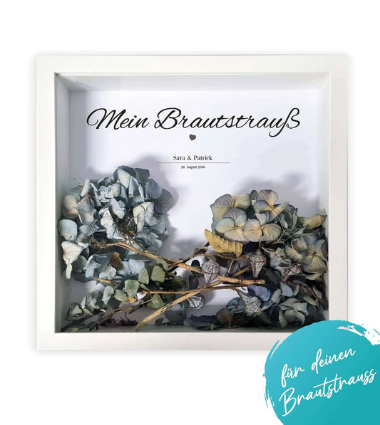 Personalisiertes Bild „Mein Brautstrauß”, Bildgröße: 25x25cm, Bilderrahmen: Ohne Bilderrahmen, Bilderrahmen weiß ohne Passepartout, Bilderrahmen schwarz ohne Passepartout, Copyright: 321geschenke.de