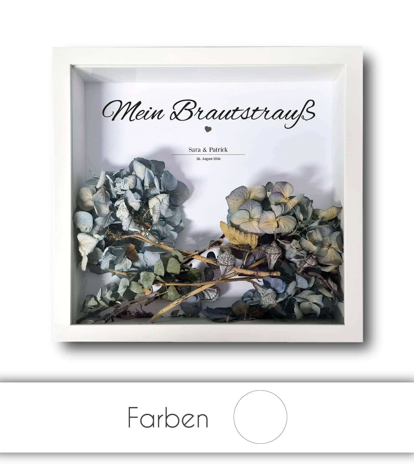 Personalisiertes Bild „Mein Brautstrauß”, Bildgröße: 25x25cm, Bilderrahmen: Ohne Bilderrahmen, Bilderrahmen weiß ohne Passepartout, Bilderrahmen schwarz ohne Passepartout, Copyright: 321geschenke.de