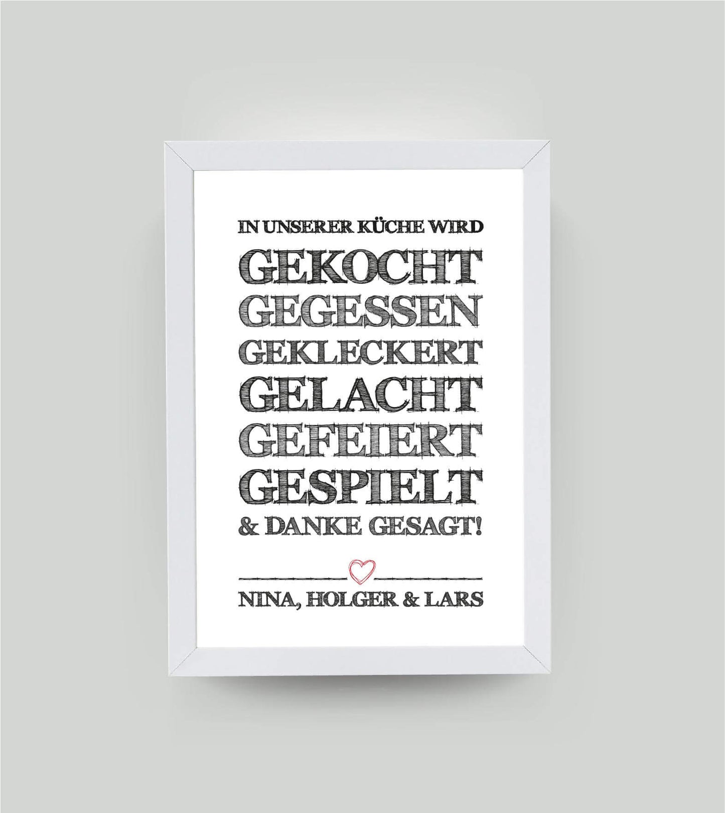Personalisiertes Bild “In unserer Küche ….”, Variante: Variante 1, Bildgröße: 13x18cm, Bilderrahmen: Ohne Bilderrahmen, Copyright: 321geschenke.de