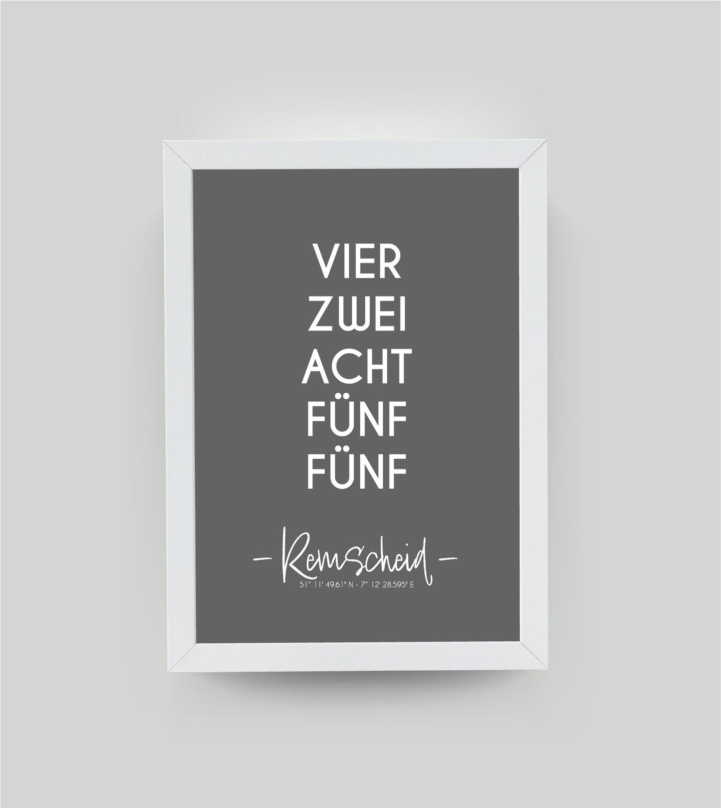 Personalisiertes Koordinatenposter "PLZ" Postleitzahl, Bildfarbe: Anthrazit/Schwarz, Bildgröße: 13x18cm, Bilderrahmen: Ohne Bilderrahmen, Copyright: 321geschenke.de