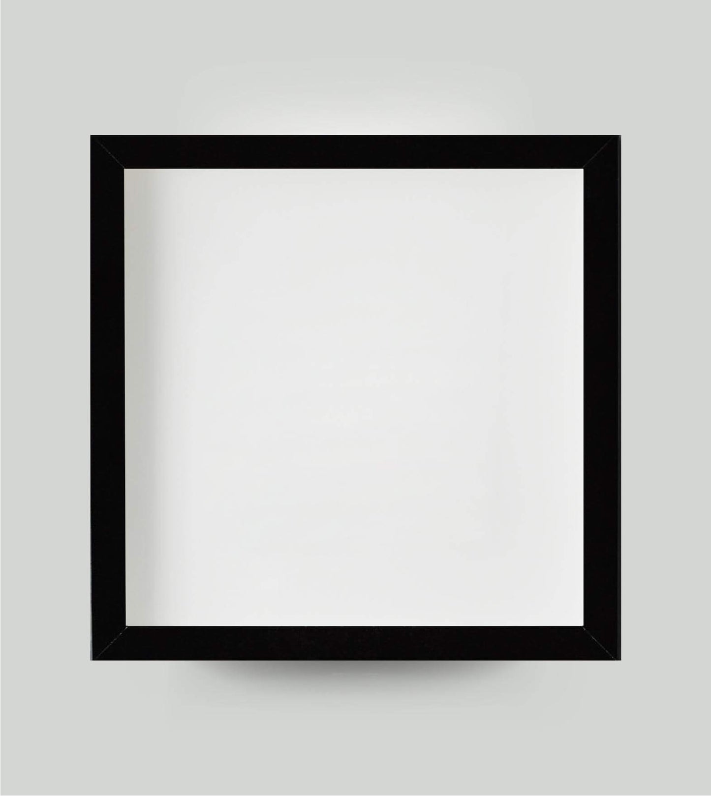 Bilderrahmen viereckig, 3D-Rahmen, schwarz, Copyright: 321geschenke.de