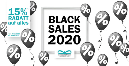 » BLACK SALES 2020 – 15% Rabatt auf alles! «