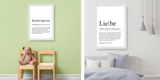 2 neue Definitions-Poster in unserem Sortiment