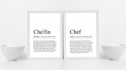 Definitionsbild für deine/n Chef:in, Suchst du nach einem Geschenk als Dankeschön für deine/n Vorgesetzte:n?Dann haben wir mit diesen beiden personalisierten Definitionsposter genau das Richtige für dich!, Copyright: 321geschenke.de