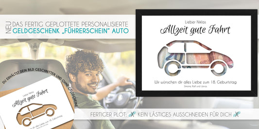 Entdecke das ideale Geschenk zum Führerschein, Copyright: 321geschenke.de