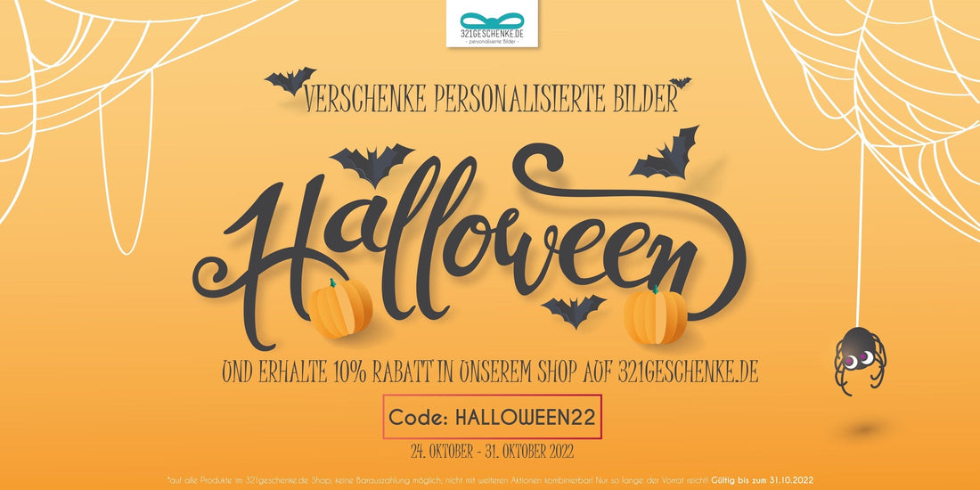 Spart 8 Tage lang schrecklich schön zu HALLOWEEN 2022🎃👻, <span>Wir bieten euch hier die besten Schnäppchen zu Halloween. Finde aus einer großen Auswahl an unseren personalisierten Postern dein Lieblingsprodukt. </span>, Copyright: 321geschenke.de