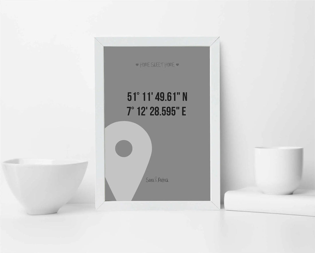 Unsere ersten Produkte, personalisierte Bilder als Geschenk zum Einzug oder Umzug, Wir haben es geschafft!, Copyright: 321geschenke.de