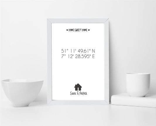 Unser Bild Einzugsgeschenk, Geschenk zum Einzug jetzt in weiß erhältlich!