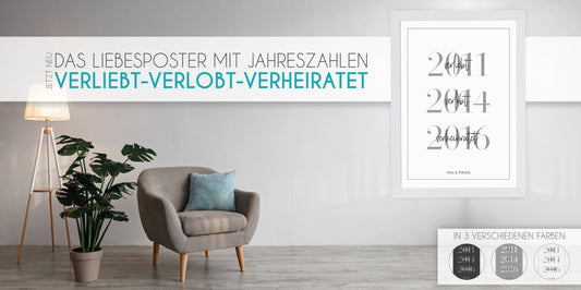 Dieses Liebesposter lässt euch erinnern..., Haltet mit diesem Poster eure gemeinsamen besonderen Momente fest., Copyright: 321geschenke.de