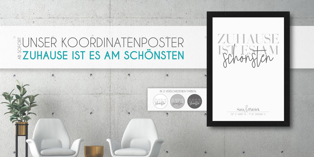 Ein wahrer Hingucker - unser neues Koordinatenbild!, Dieses personalisierte Bild ist die perfekte Dekoration für dein Zuhause, Copyright: 321geschenke.de