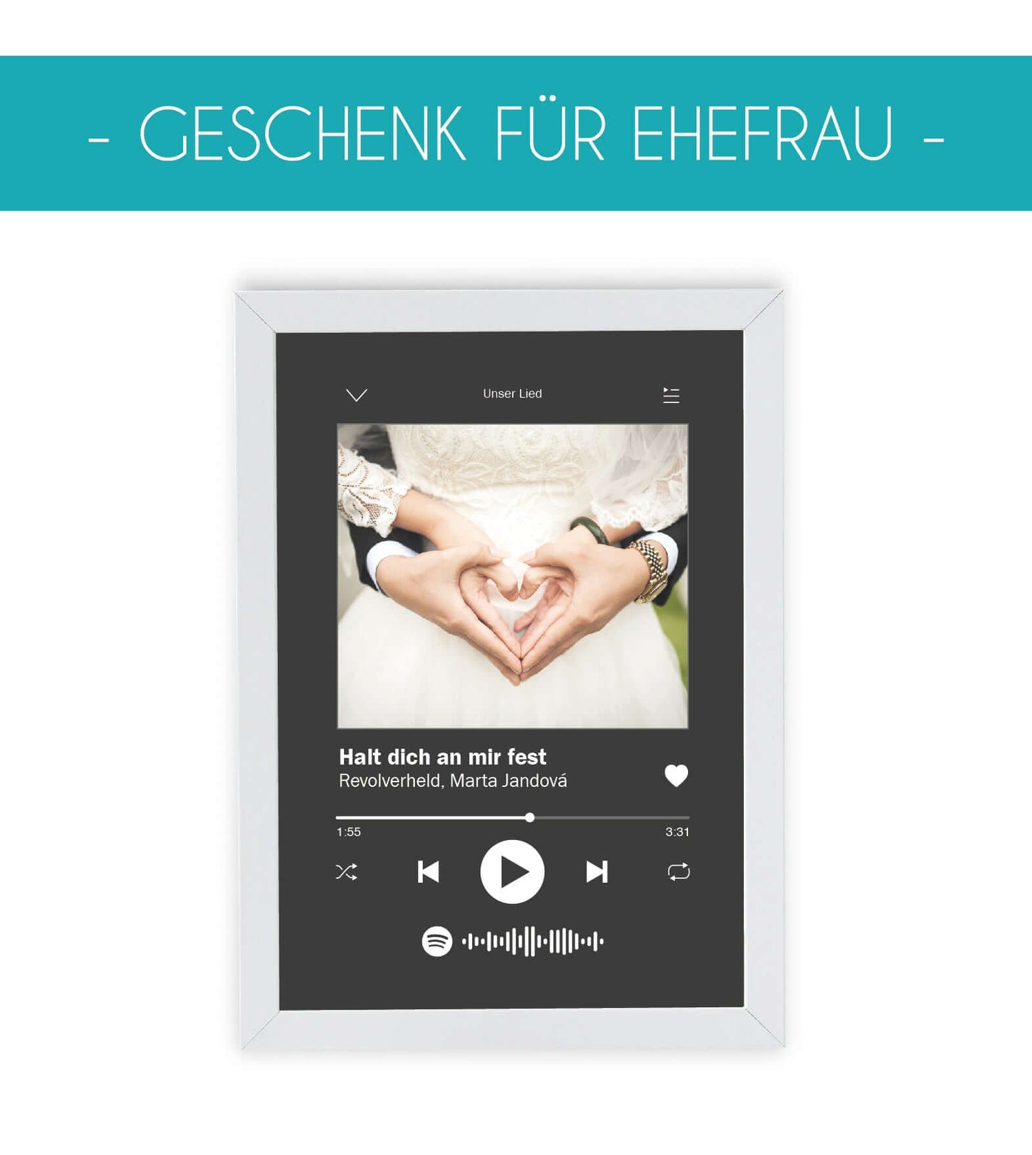 Geschenk für Ehefrau, Sie ist ganz gewiss dein Lieblingsmensch - deine Ehefrau!Überrasche sie daher doch mit einem ganz persönlichen und außergewöhnlichen Geschenk von 321geschenke.de. In dieser Kategorie findest du unsere Auswahl an fantastischen Liebesb