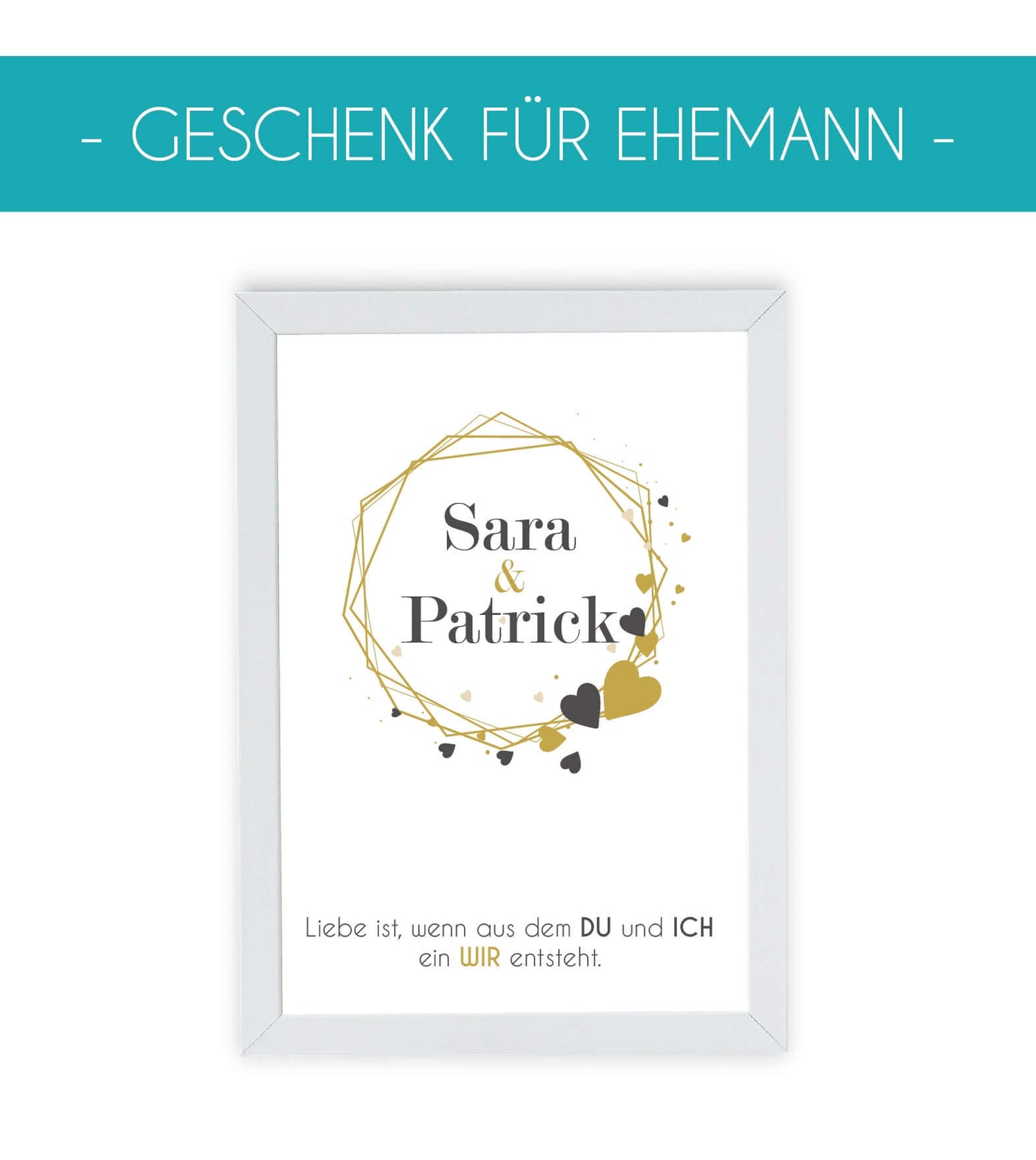 Geschenk für Ehemann, Schenkt eurem Traummann etwas ganz individuelles mit unserer Auswahl an Ehemann Postern. Zeigt eurem Partner in der Ehe wie wichtig und dankbar ihr ihm seid und dass ihr keinen Tag mehr ohne ihm sein möchtet. Er ist jemand, mit dem i