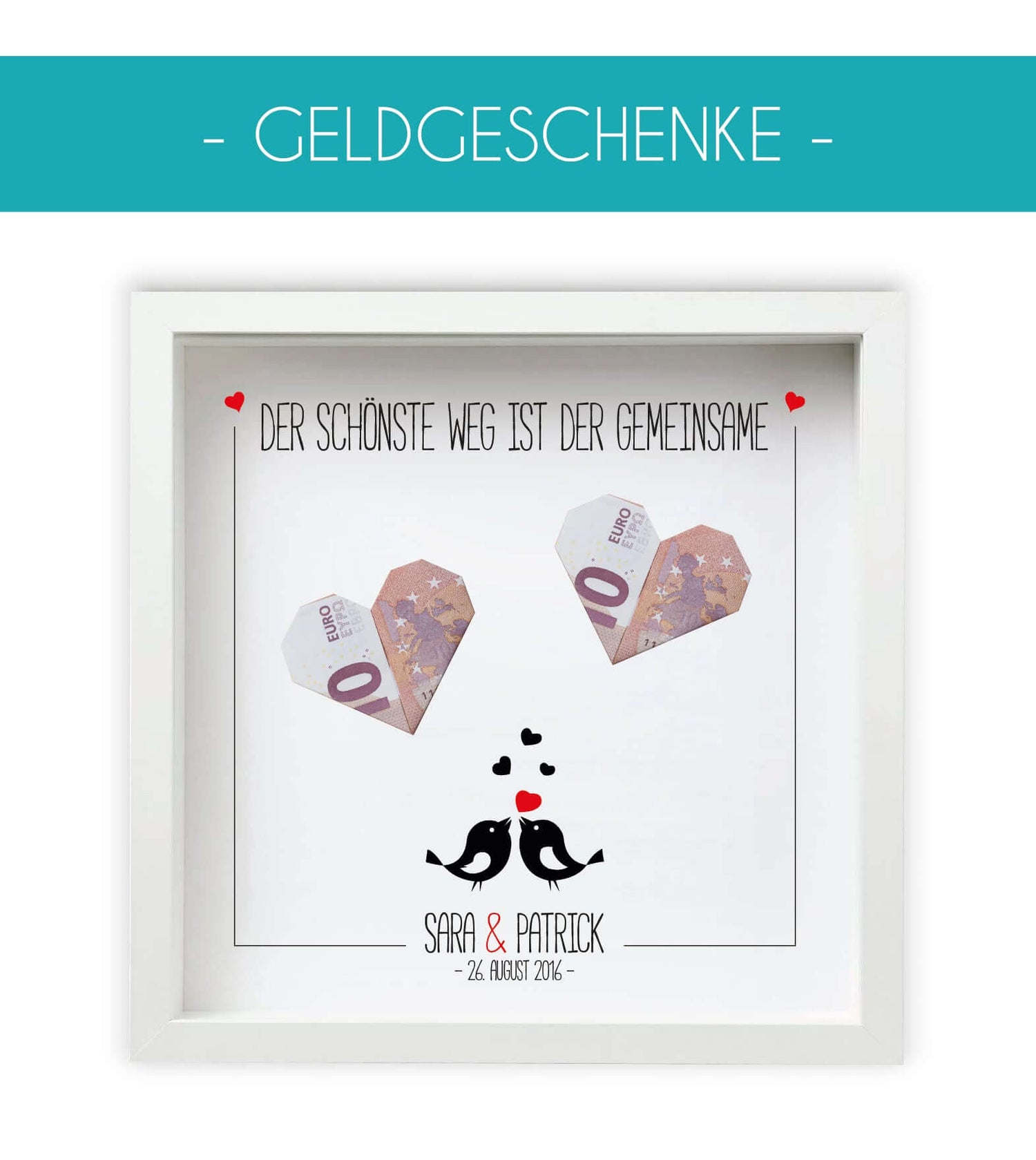 Geldgeschenke, Geldgeschenke mit persönlicher Widmung sind perfekte Mitbringsel als Gast. Ideal zum Geburtstag, zur Hochzeit, zur Firmung, Taufe oder Kommunion.Unsere Produkte bieten eine tolle Alternative zu langweiligen Geschenkverpackungen, bei denen