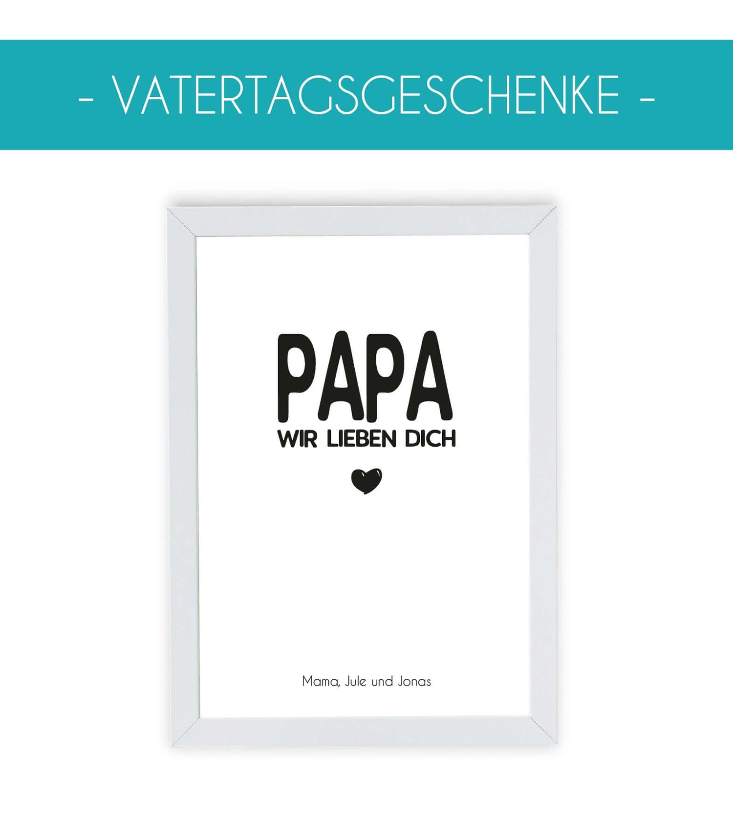 Überrasche deinen Papa mit unsere personalisierten Geschenke zum Vatertag.
