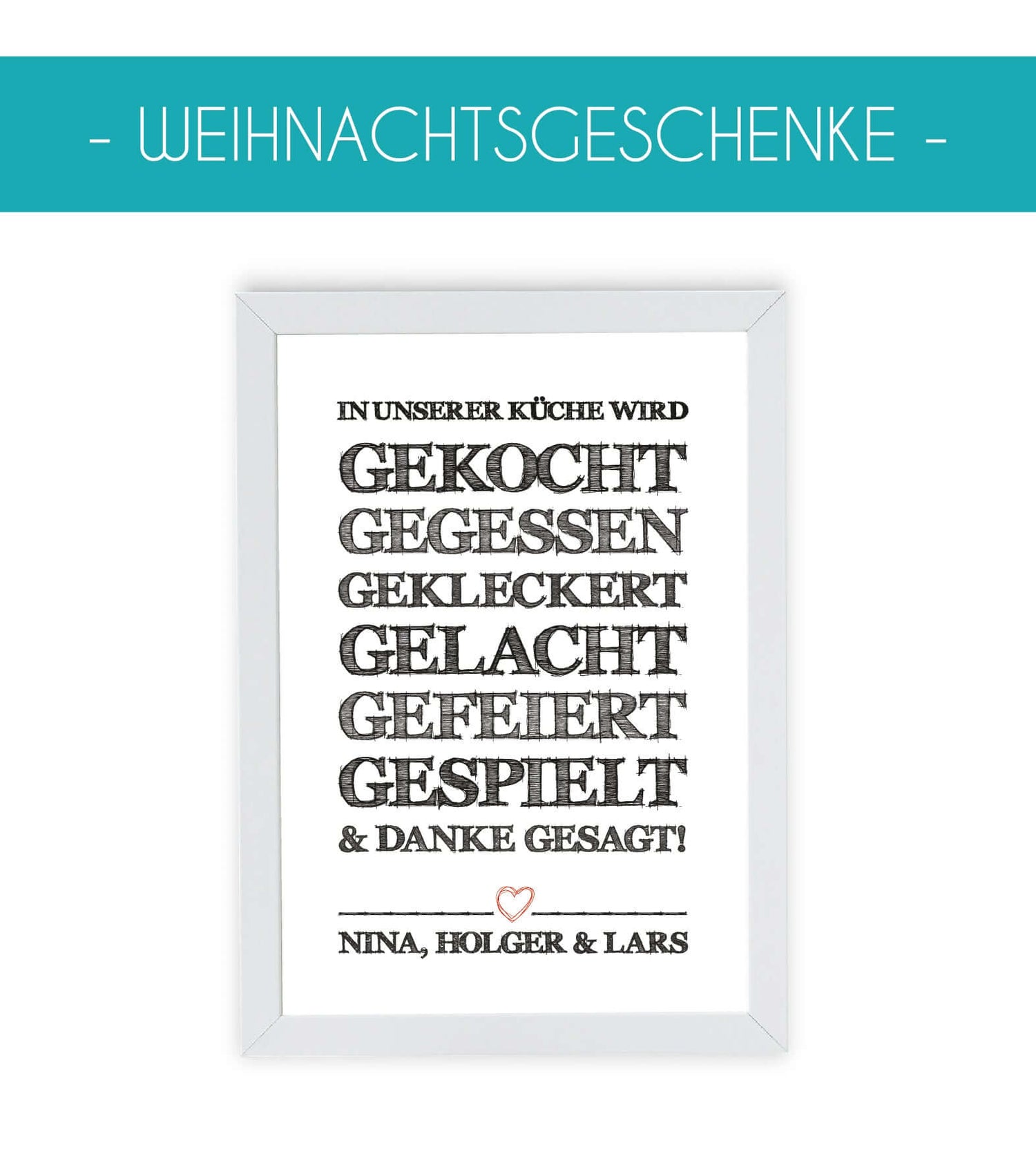 Verschenke Liebe zu Weihnachten mit außergewöhnlich, personalisierten Bilder aus unserem Shop. Die schönsten Weihnachtsgeschenke für deine Lieben und allen, die euch besonders wichtig sind.
