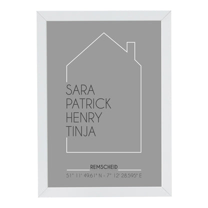 Personalisiertes Bild “UNSER HAUS”