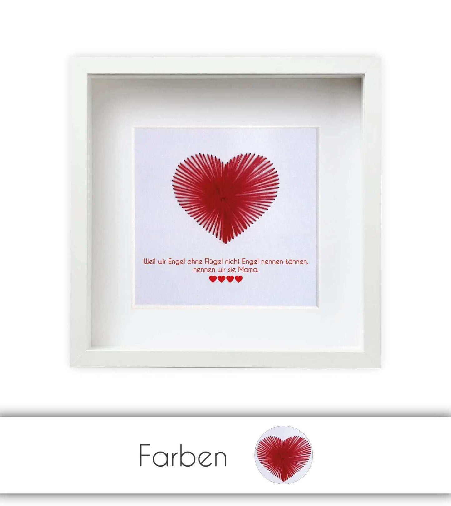 Personalized picture "embroidered heart Mother's Day"