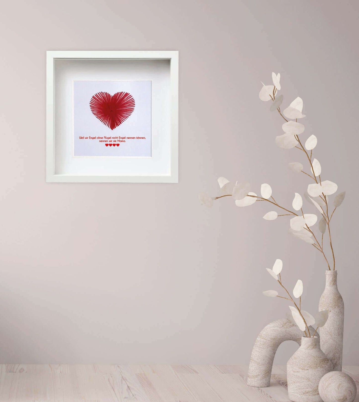 Personalized picture "embroidered heart Mother's Day"