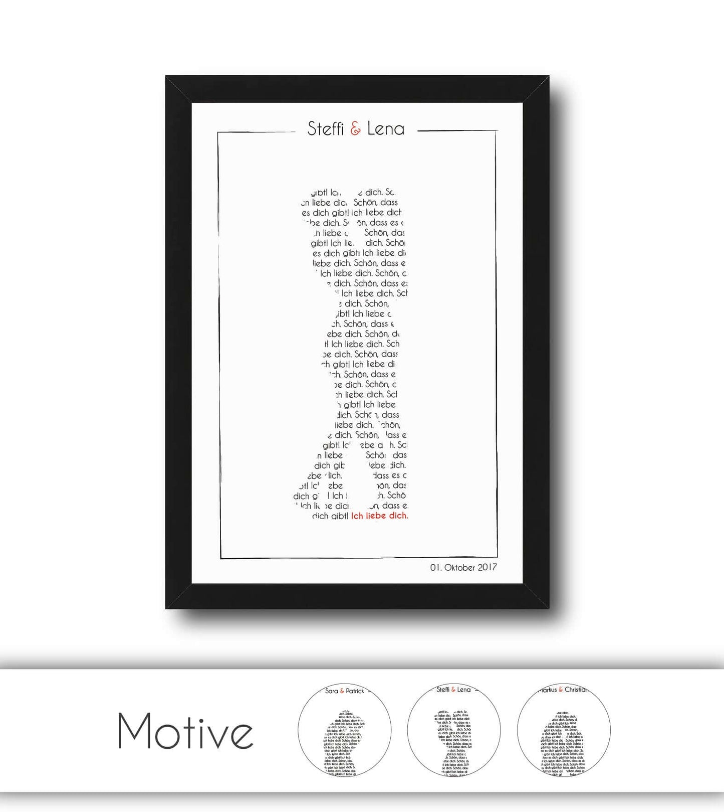 Personalized picture "Loving couple"