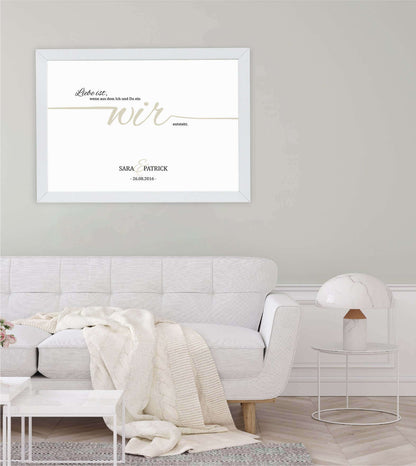 Personalized poster "Love is… WE"