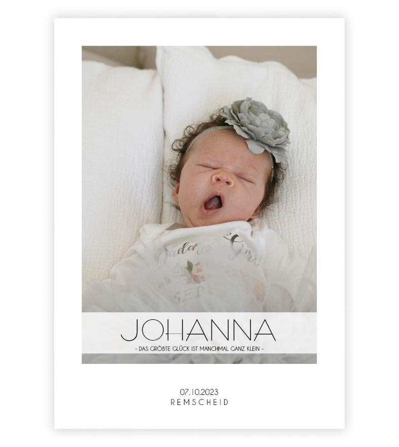 Personalized photo poster "Hello Baby"