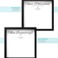 Personalisiertes Hochzeitsgeschenke-Set, Bildgröße: 25x25cm, Bilderrahmen: Bilderrahmen weiß ohne Passepartout, Bilderrahmen schwarz ohne Passepartout, Copyright: 321geschenke.de
