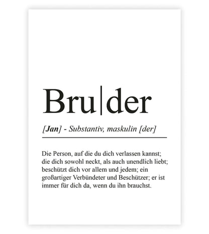 Personalisiertes Bild "Definition" - BRUDER